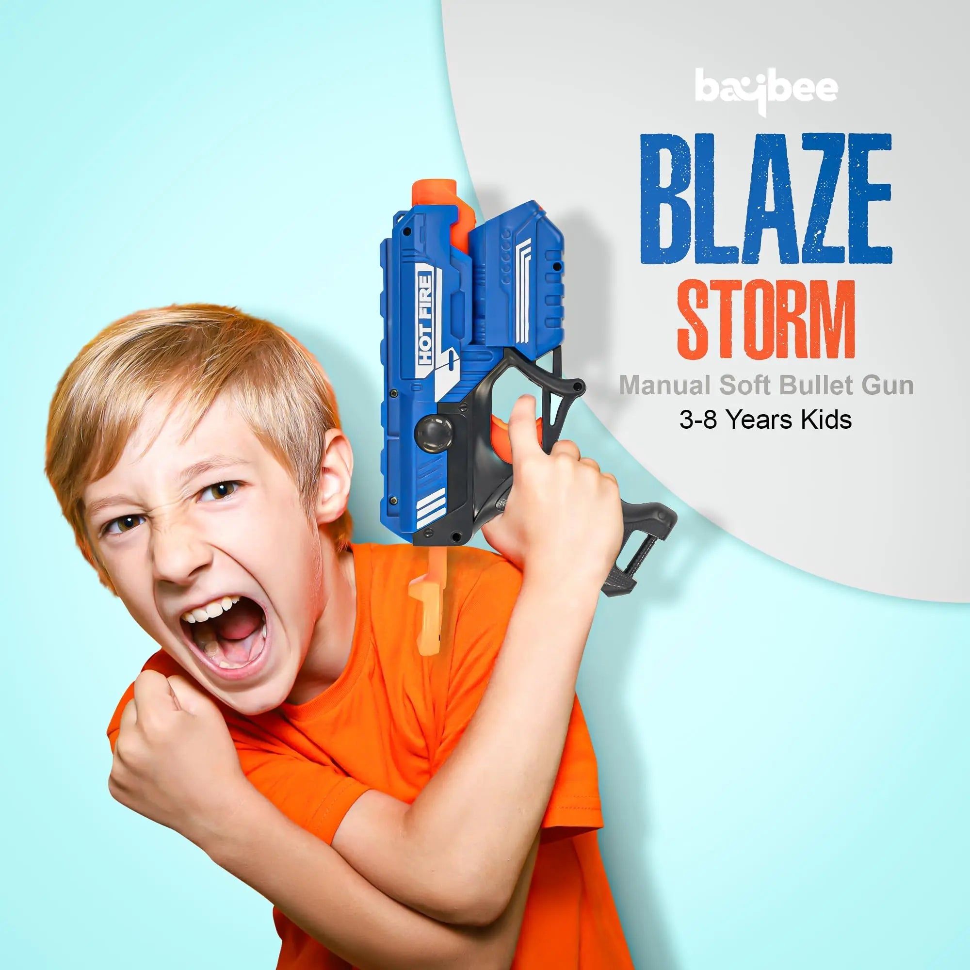 Baybee Funbee Musical Gun Toys for Kids, Toy Gun with Moving Gears, Music & Led Light  (Foam Gun)